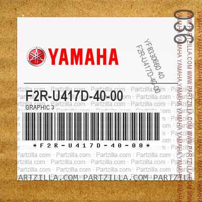 Yamaha OEM GRAPHIC 3 F2R-U417D-40-00 FZR 2013 