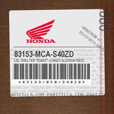 83153-MCA-S40ZD SHELTER LID
