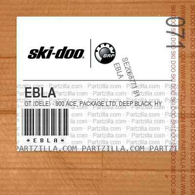 EBLA GT (DELE) - 900 ACE, Package LTD, Deep Black, Hyper Silver.. North America
