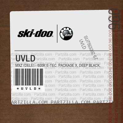 UVLD MXZ (DELE) - 600R E-TEC, Package X, Deep Black, Deep Black.. North America