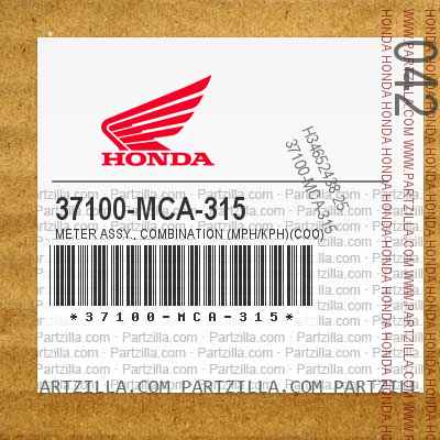 37100-MCA-315 METER ASSY., COMBINATION (MPH/KPH)(COO)