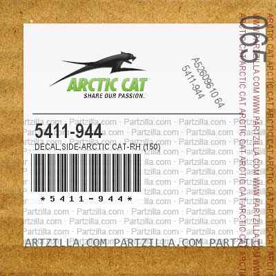 5411-944 DECAL,SIDE-ARCTIC CAT-RH (150)                                                                       