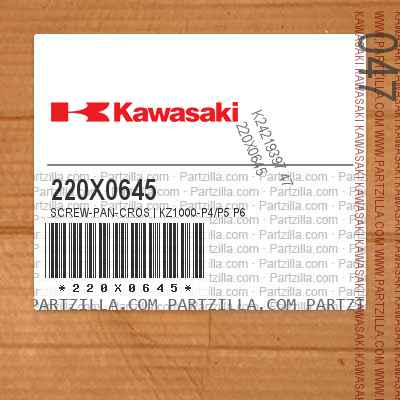 220X0645 SCREW-PAN-CROS | KZ1000-P4/P5 P6