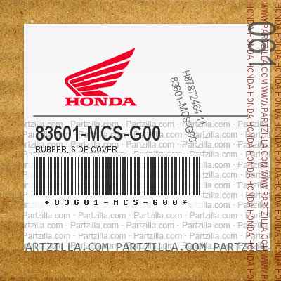 83601-MCS-G00 SIDE COVER RUBBER