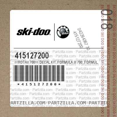 415127200 <<ROTAX 700>> Decal Kit. Formula III 700. Formula III 700 R.