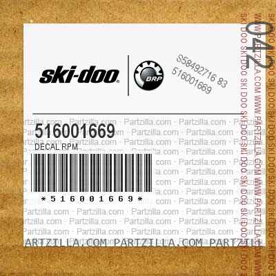 516001669 Decal RPM