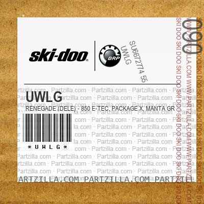 UWLG RENEGADE (DELE) - 850 E-TEC, Package X, Manta Green, Manta Green.. North America
