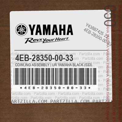 4EB-28350-00-33 COWLING ASSEMBLY | UR YAMAHA BLACK (033)