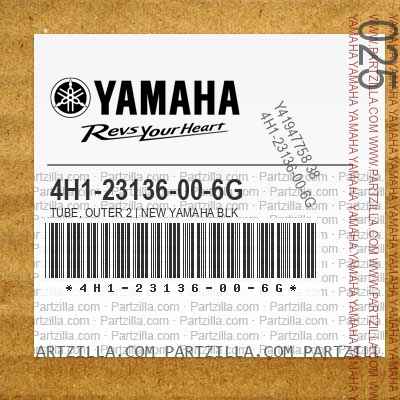 4H1-23136-00-6G TUBE, OUTER 2 | NEW YAMAHA BLK