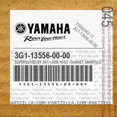 3G1-13556-00-00 Superseded by 3G1-13556-10-00 - GASKET, MANIFOLD