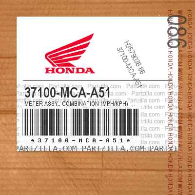 37100-MCA-A51 METER ASSY., COMBINATION (MPH/KPH)