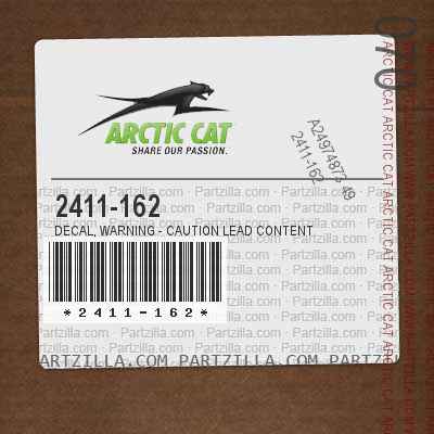 2411-162 Decal, Warning - Caution Lead Content