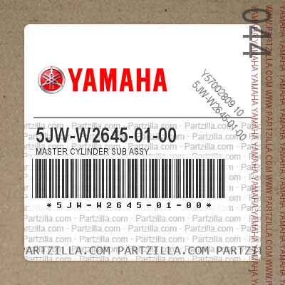 Yamaha New OEM 5JW-W2645-01-00 Master Cylinder SUB 5JWW26450100 