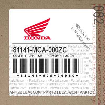 81141-MCA-000ZC TRUNK COVER