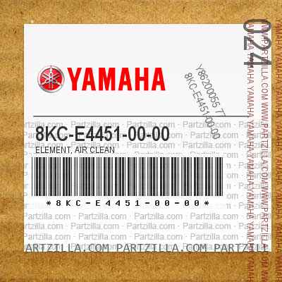 8KC-E4451-10-00 Yamaha Sidewider Air Filter all 2018-2021 