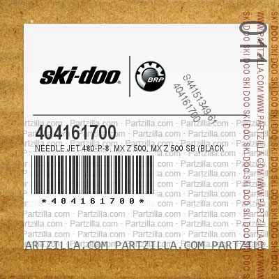 404161700 Needle Jet 480-P-8. MX Z 500. MX Z 500 SB (Black).