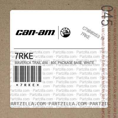 7RKE Maverick Trail 4X4 - 800, Package BASE, White.. Europe T Regulation 50" Wide