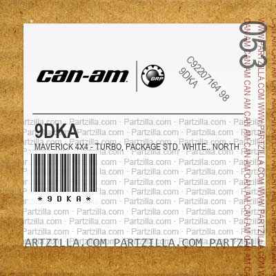 9DKA Maverick 4X4 - Turbo, Package STD, White.. North America