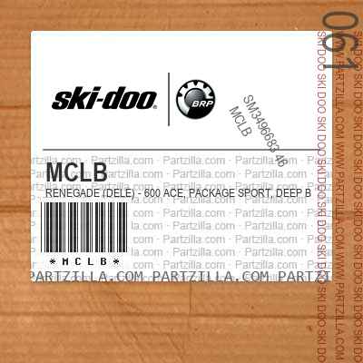 MCLB RENEGADE (DELE) - 600 ACE, Package Sport, Deep Black, Deep Black.. Europe