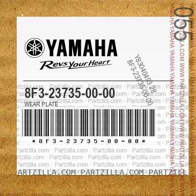 Yamaha 8F3-23735-00-00 - WEAR PLATE | Partzilla.com