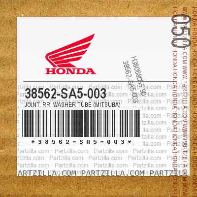 Genuine Honda 38562-SA5-003 Windshield Washer Hose Joint 