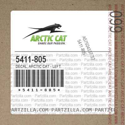 5411-805 Decal, Arctic Cat - Left
