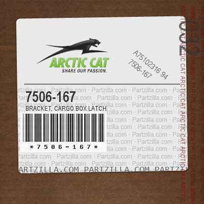 7506-167 Bracket, Cargo Box Latch
