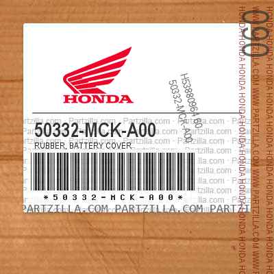 50332-MCK-A00 BATTERY COVER RUBBER
