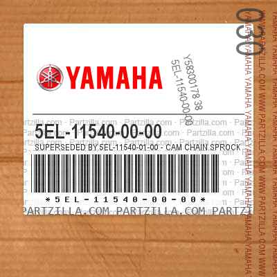 Yamaha 5EL-11540-01-00 CAM CHAIN SPROCKET