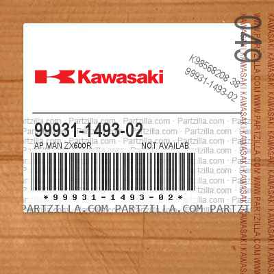 Kawasaki 99931-1493-02 - AP MAN ZX600R | Partzilla.com