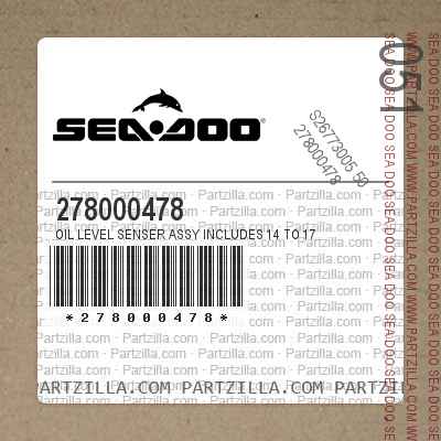278000478 Oil Level Senser Assy Includes 14 to 17