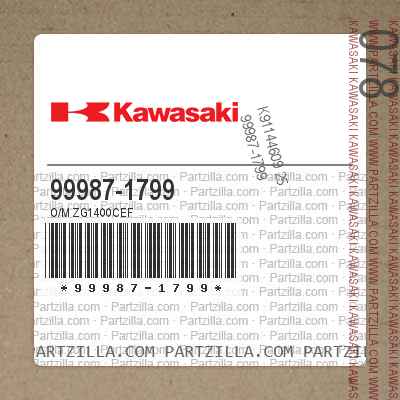 Kawasaki 99987-1799 - O/M ZG1400CEF | Partzilla.com