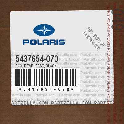 Polaris 2007-2010 Sportsman X2 500 Quad Sportsman X2 500 Box Rear Base Blk 5437654-070 New Oem