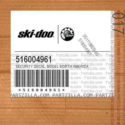 516004961 Security Decal. Model-North America