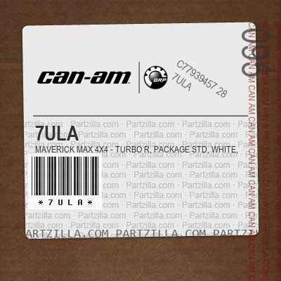 7ULA Maverick MAX 4X4 - Turbo R, Package STD, White, Visco-Lok.. North America