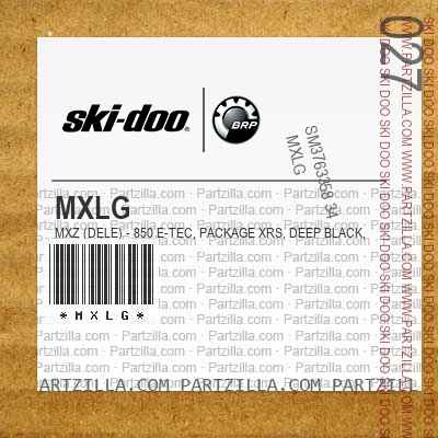 MXLG MXZ (DELE) - 850 E-TEC, Package XRS, Deep Black, Deep Black.. North America