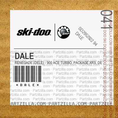 DALE RENEGADE (DELE) - 900 ACE Turbo, Package XRS, Deep Black, Deep Black.. North America