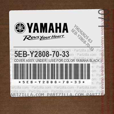 5EB-Y2808-70-33 COVER ASSY, UNDER | Use for Color YAMAHA BLACK ( YB / 0033 )