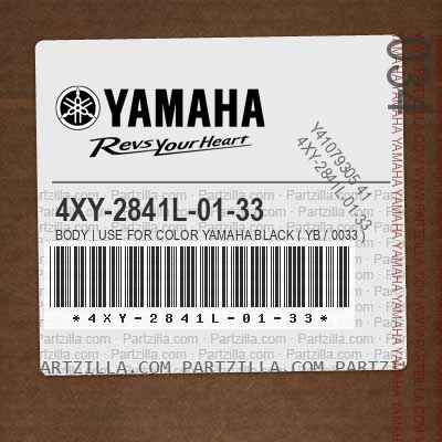 4XY-2841L-01-33 BODY | Use for Color YAMAHA BLACK ( YB / 0033 )
