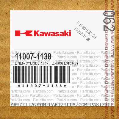 Kawasaki 11007-1138 - LINER-CYLINDER | ( - ZX600FE010343 