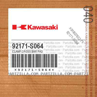 Kawasaki 92171-S064 - CROSS BAR PAD CLAMP | Partzilla.com