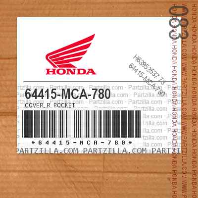 64415-MCA-780 POCKET COVER