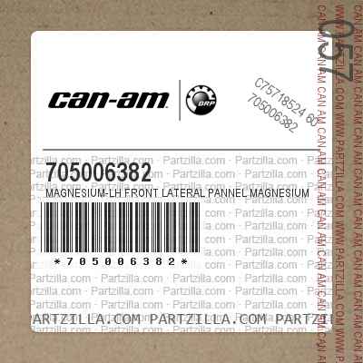 705006382 Magnesium-LH Front Lateral Pannel Magnesium