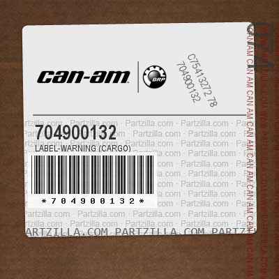 704900132 Label-Warning (Cargo)