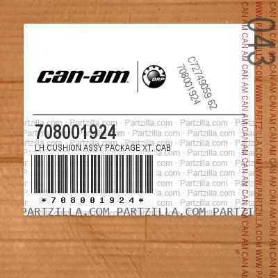 708001924 LH Cushion Assy Package XT, Cab