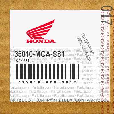 35010-MCA-S81 LOCK SET