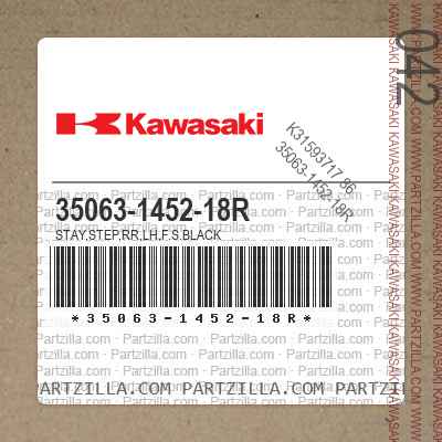 KAWASAKI Z900 2021 STAY,STEP,RR,LH,F.S.BLACK 35063-1452-18R