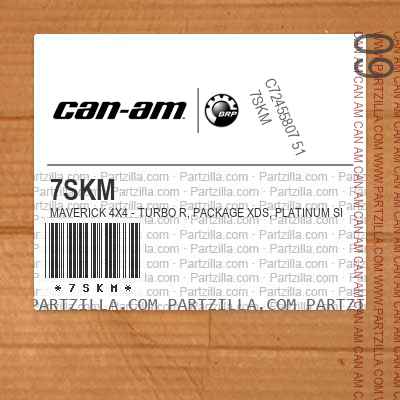 7SKM Maverick 4X4 - Turbo R, Package XDS, Platinum Silver.. International