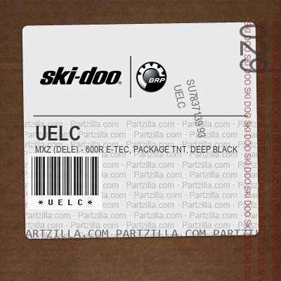 UELC MXZ (DELE) - 600R E-TEC, Package TNT, Deep Black, Deep Black.. North America