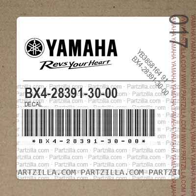BX4-28391-30-00 DECAL